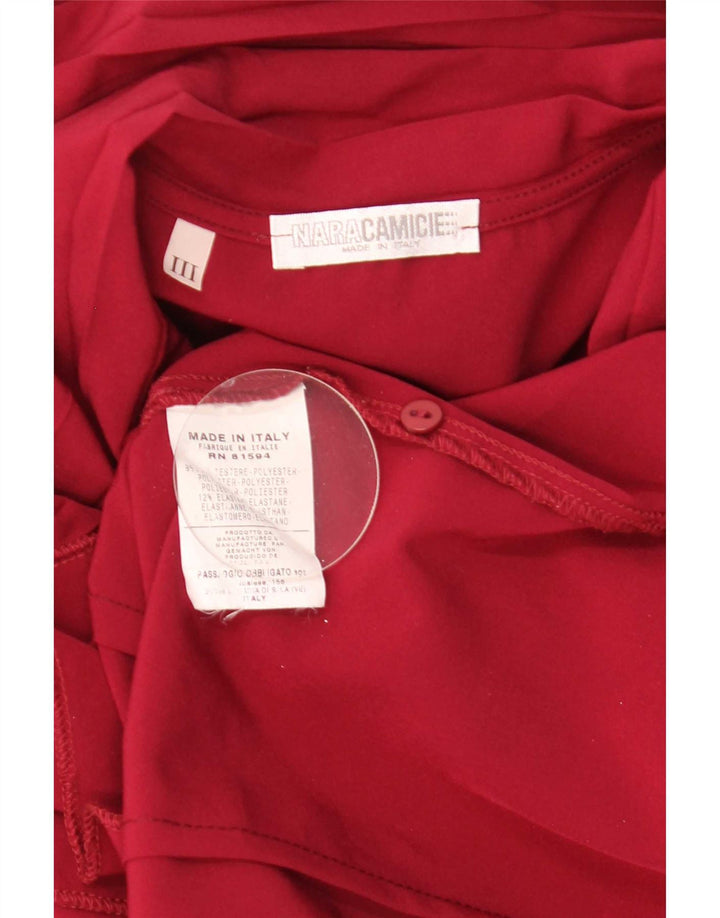 Camicetta camicia da donna Naracamicie UK 14 poliestere rosso medio