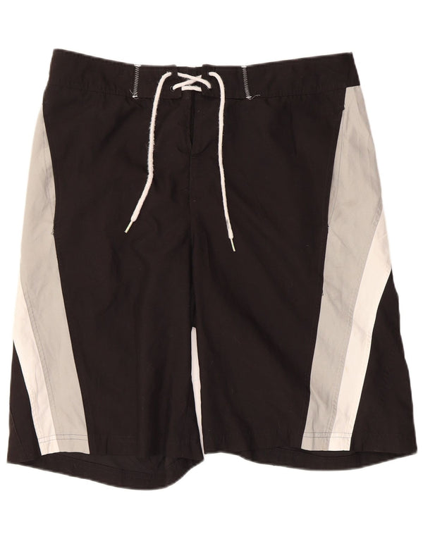 Pantaloncini da bagno grafici da uomo Puma Medium Black Colourblock in poliestere