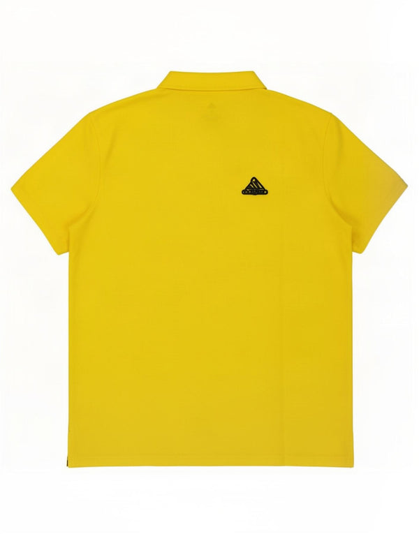 Polo Adidas Aeroready da uomo XL in poliestere giallo