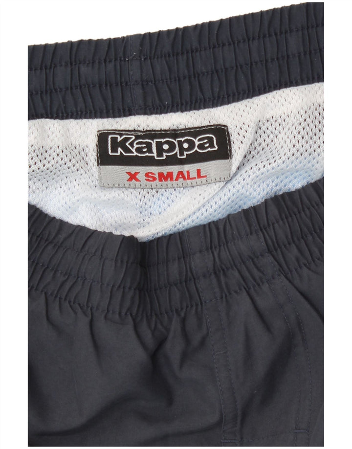 Pantaloncini da bagno grafici da uomo Kappa XS in poliestere color block blu navy