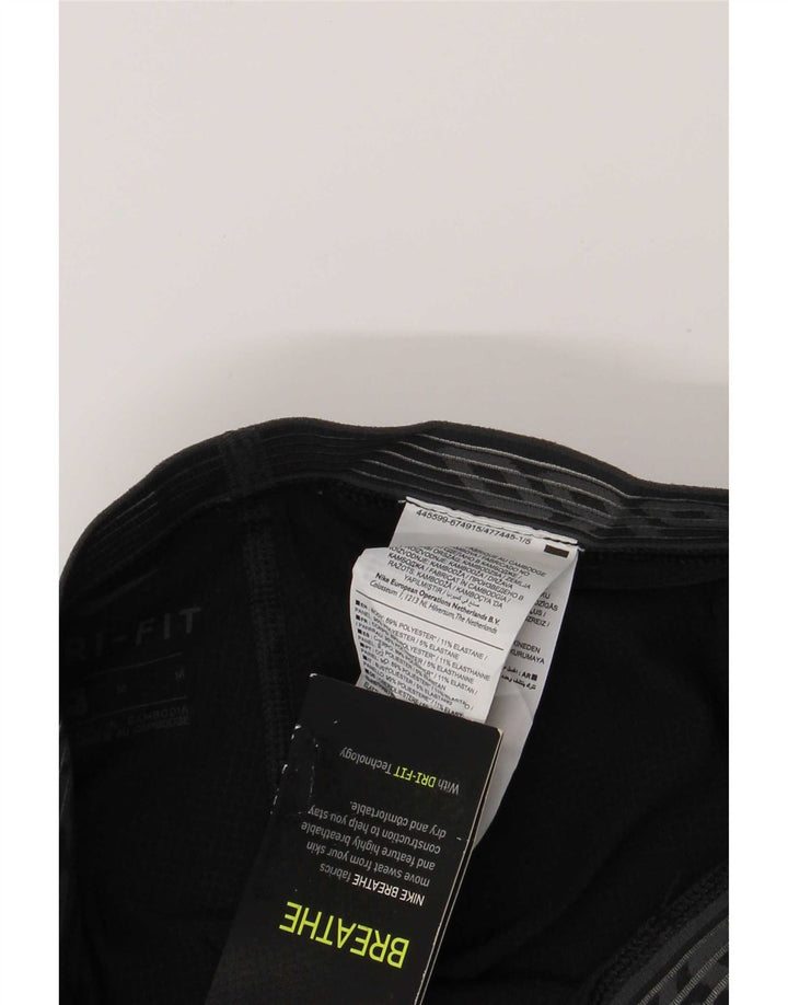 Leggings grafici Nike Dri Fit da uomo in poliestere nero medio