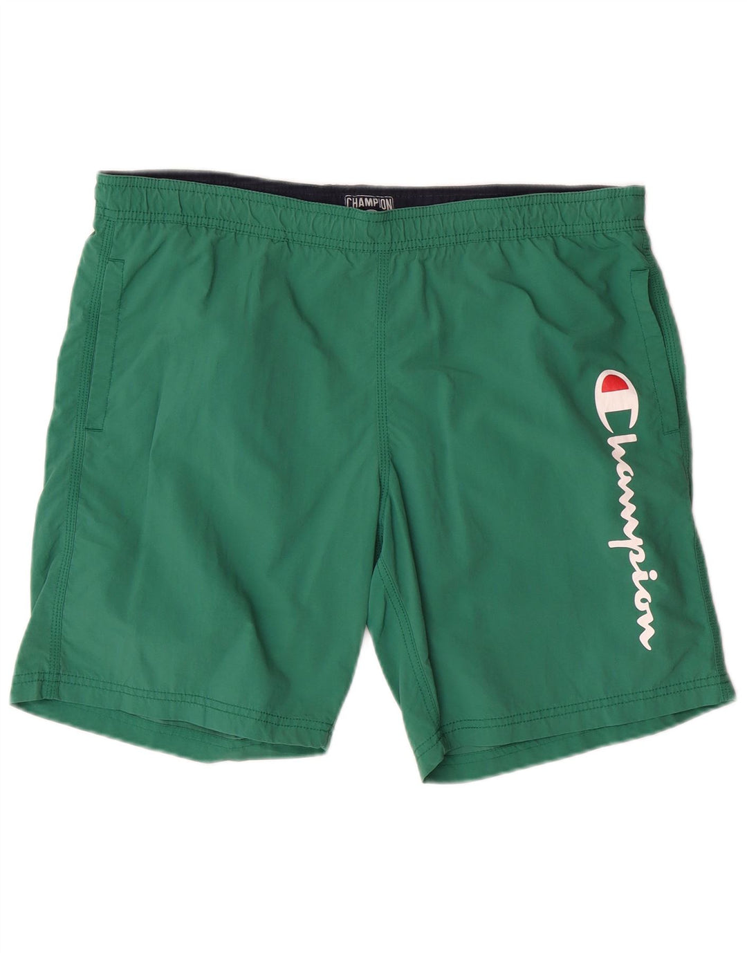 CHAMPION Pantaloncini da bagno grafici da uomo grandi verdi