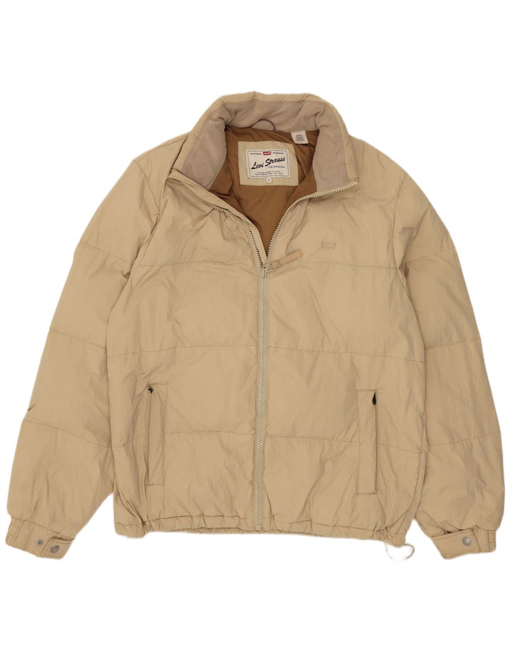 Giacca imbottita da uomo Levi's UK 38 Poliammide beige medio