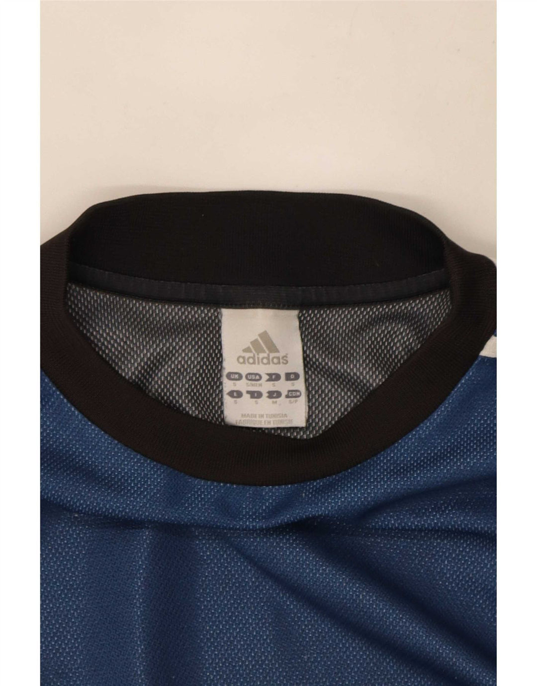 T-shirt grafica da uomo Adidas Top Small Blue Colourblock