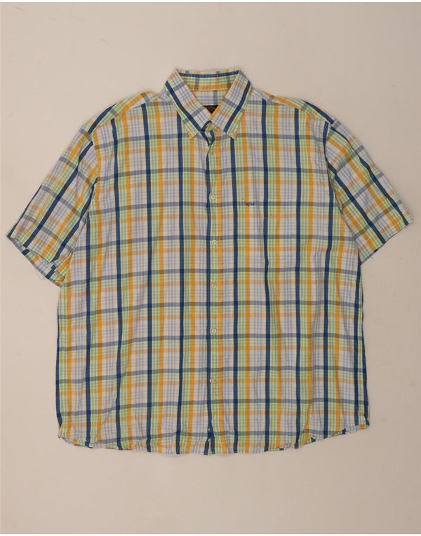 Camicia a maniche corte da uomo Paul & Shark taglia 46 2XL a quadri multicolore