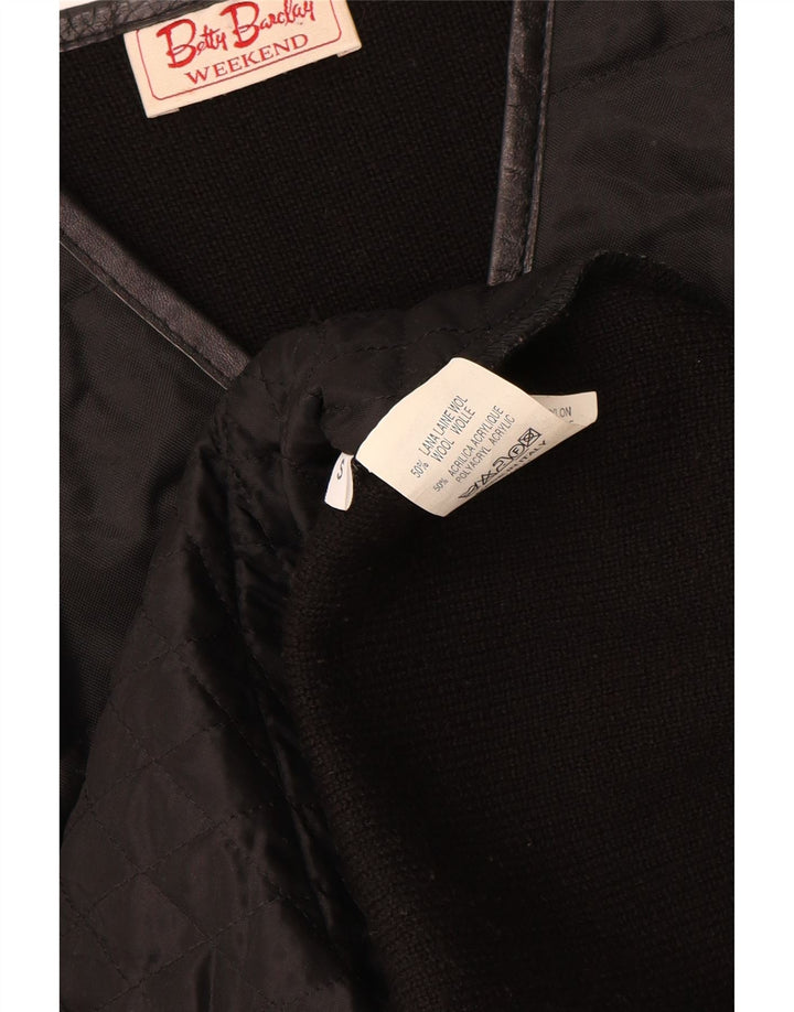 Gilet da fine settimana da uomo Betty Barclay piccolo in lana nera