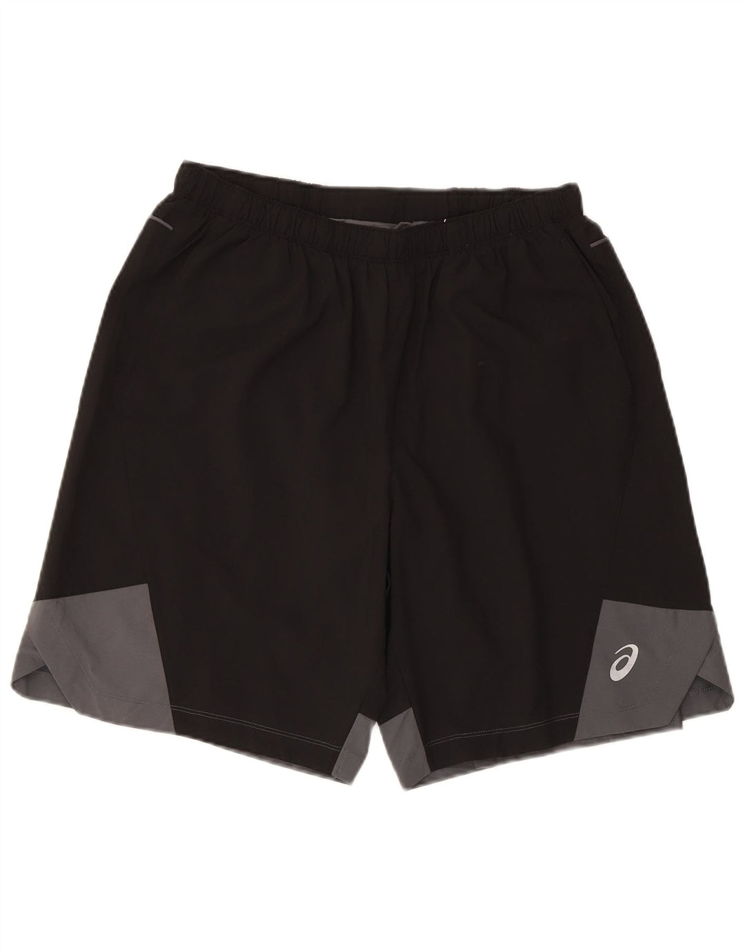Pantaloncini sportivi da uomo Asics, colore nero medio, in poliestere color block