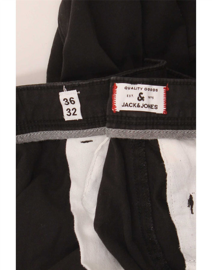Pantaloni chino slim da uomo Jack & Jones W36 L32 neri