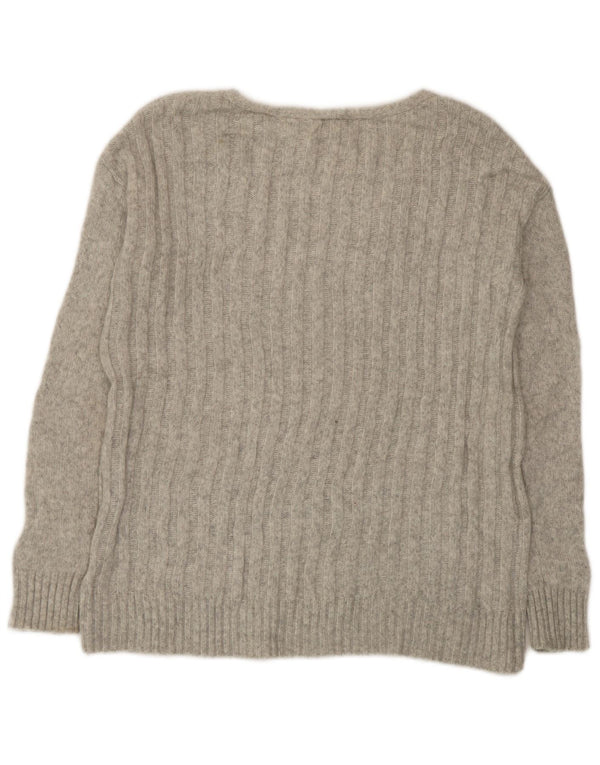 Maglione maglione oversize con scollo a V da donna Gap UK 6 XS Grigio