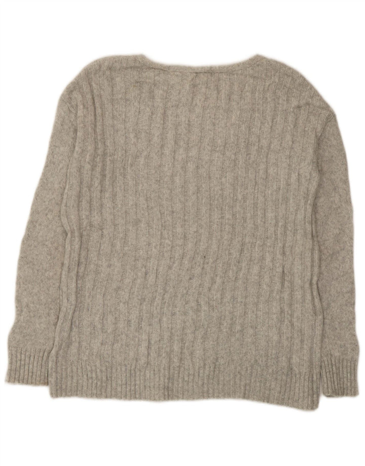 Maglione maglione oversize con scollo a V da donna Gap UK 6 XS Grigio
