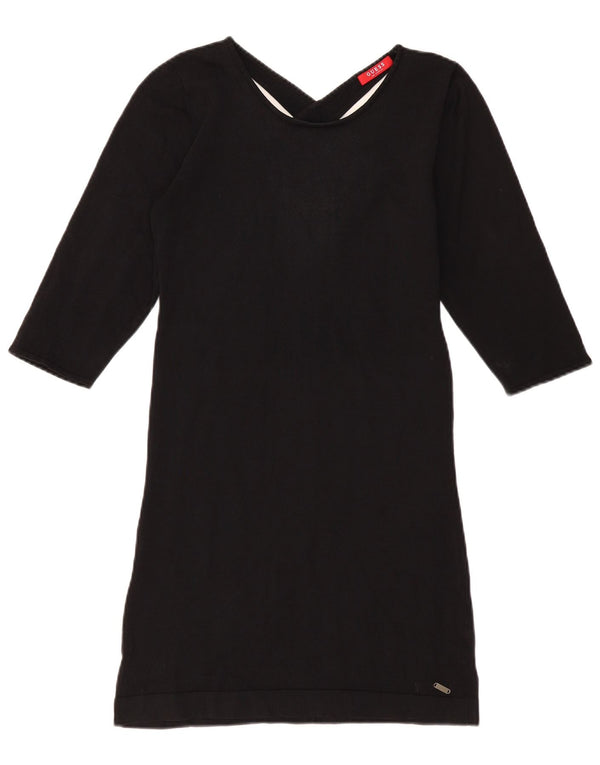 Guess Abito maglione da donna con maniche a 3/4 UK 14 Large Nero