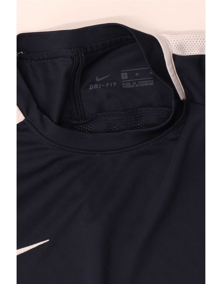 T-shirt Nike Dri Fit da uomo, piccola, color block blu navy