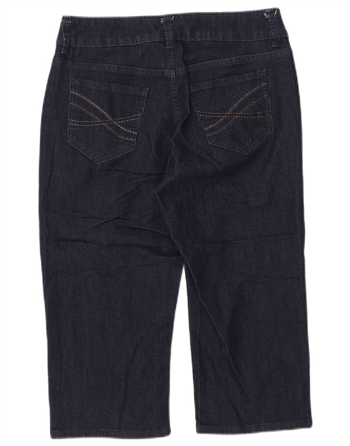 Jeans LEE Riders Capri da donna US 8 medio W30 L18 cotone blu navy