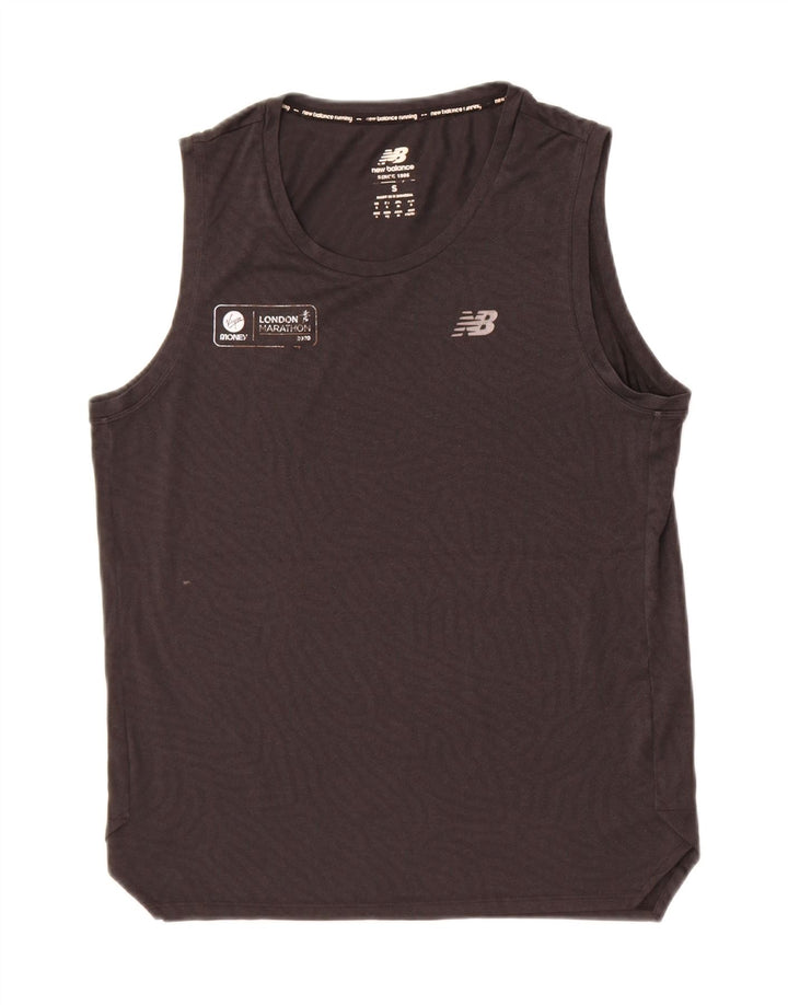 Canotta grafica da uomo New Balance piccola nera