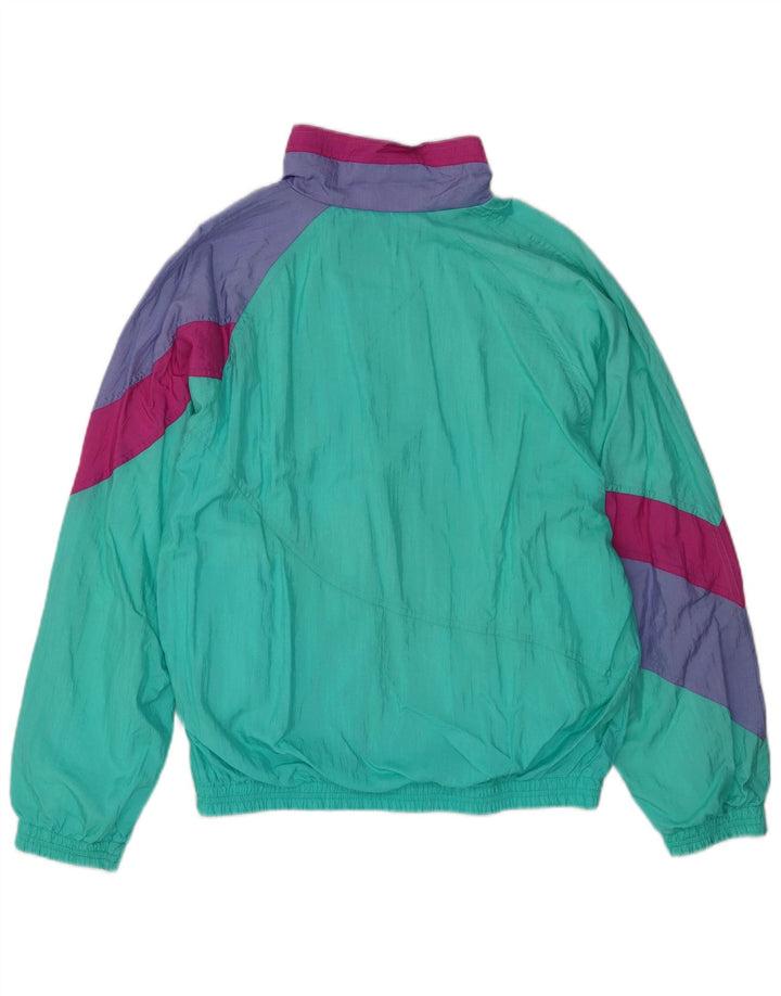 Giacca sportiva da donna Diadora Large Turchese Colourblock in poliammide