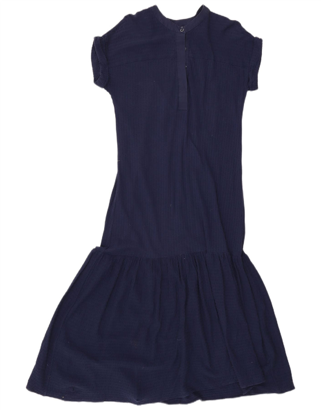 Abito lungo da donna Jigsaw UK 10 piccolo in cotone blu navy