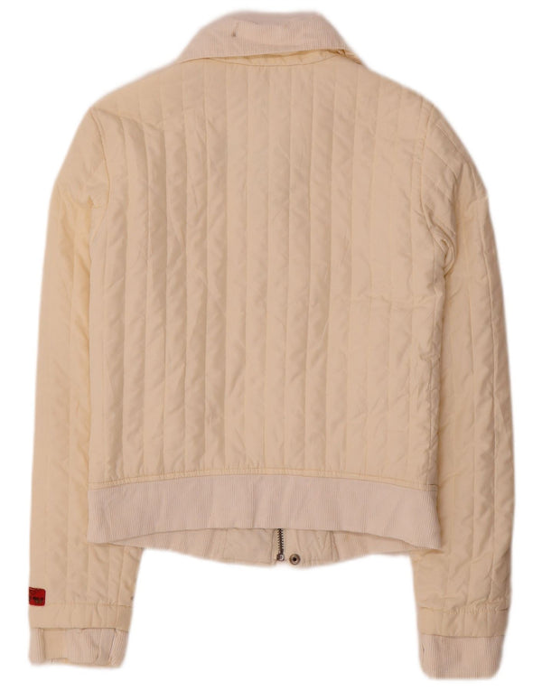 Giacca imbottita da donna Diesel UK 12 poliestere bianco sporco medio
