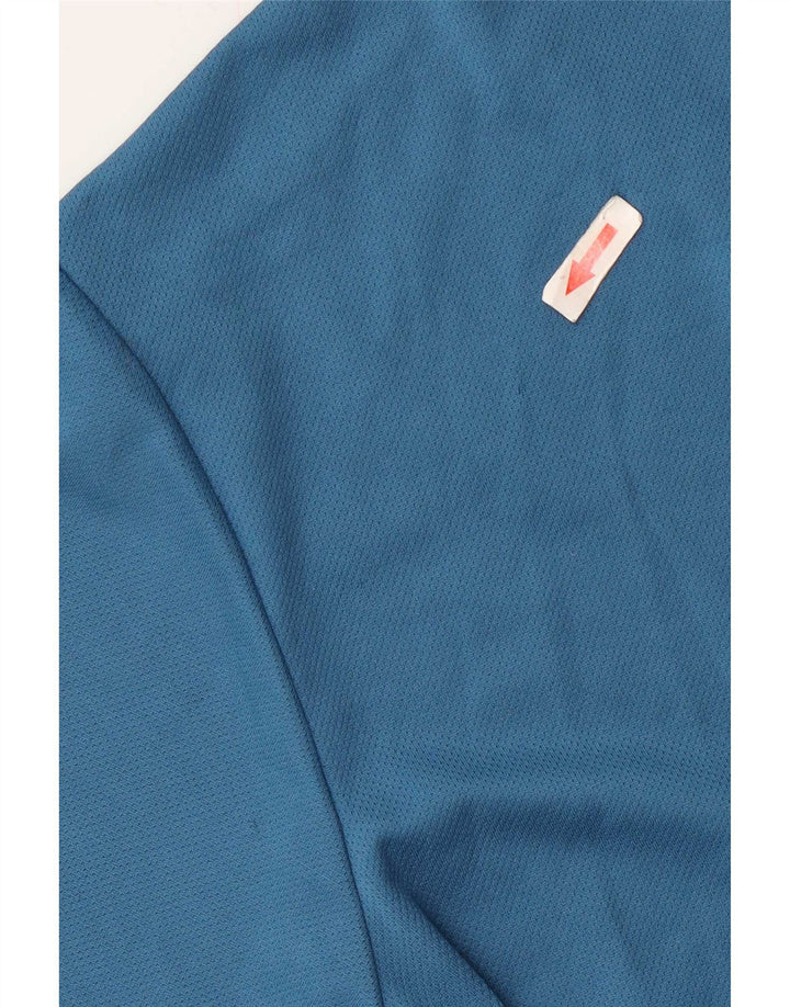 T-shirt Adidas Climacool da uomo piccola in poliestere blu