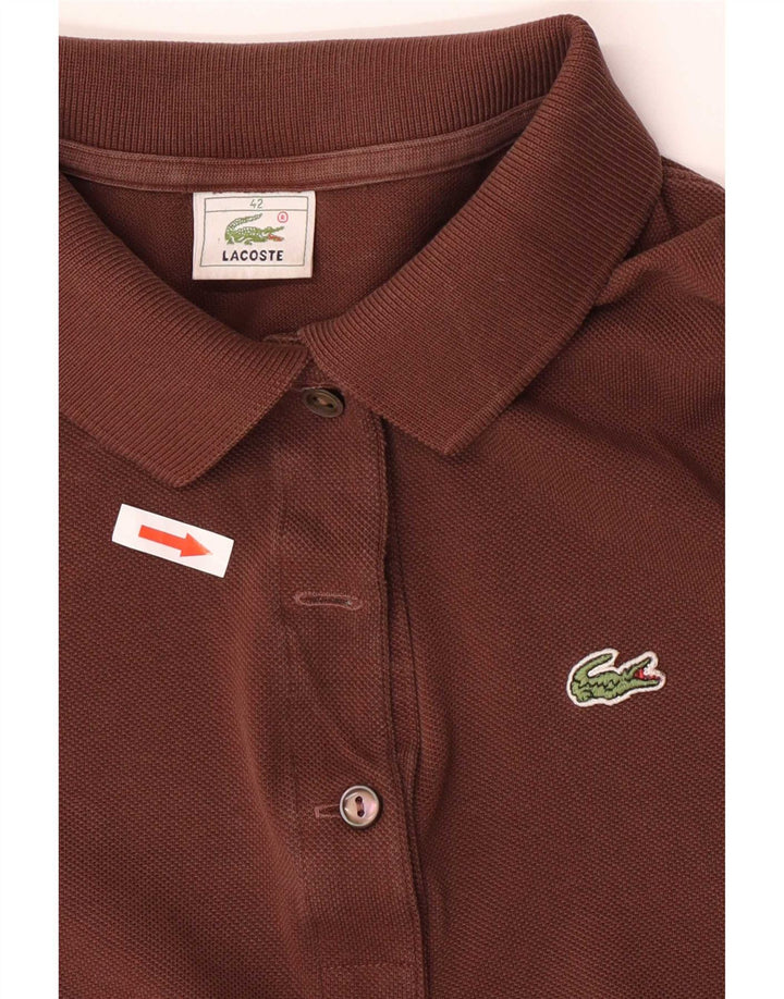 Polo da donna Lacoste taglia 42 grande marrone