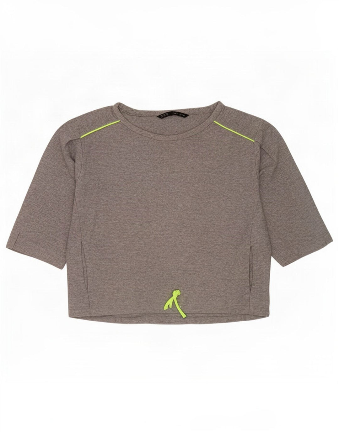 Felpa Zara da donna con maniche a 3/4, taglia UK 14, grigio medio