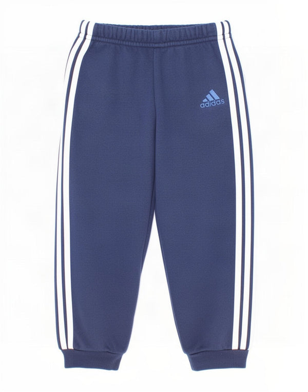Pantaloni da tuta da jogging Adidas da bambino 18-24 mesi in cotone blu navy
