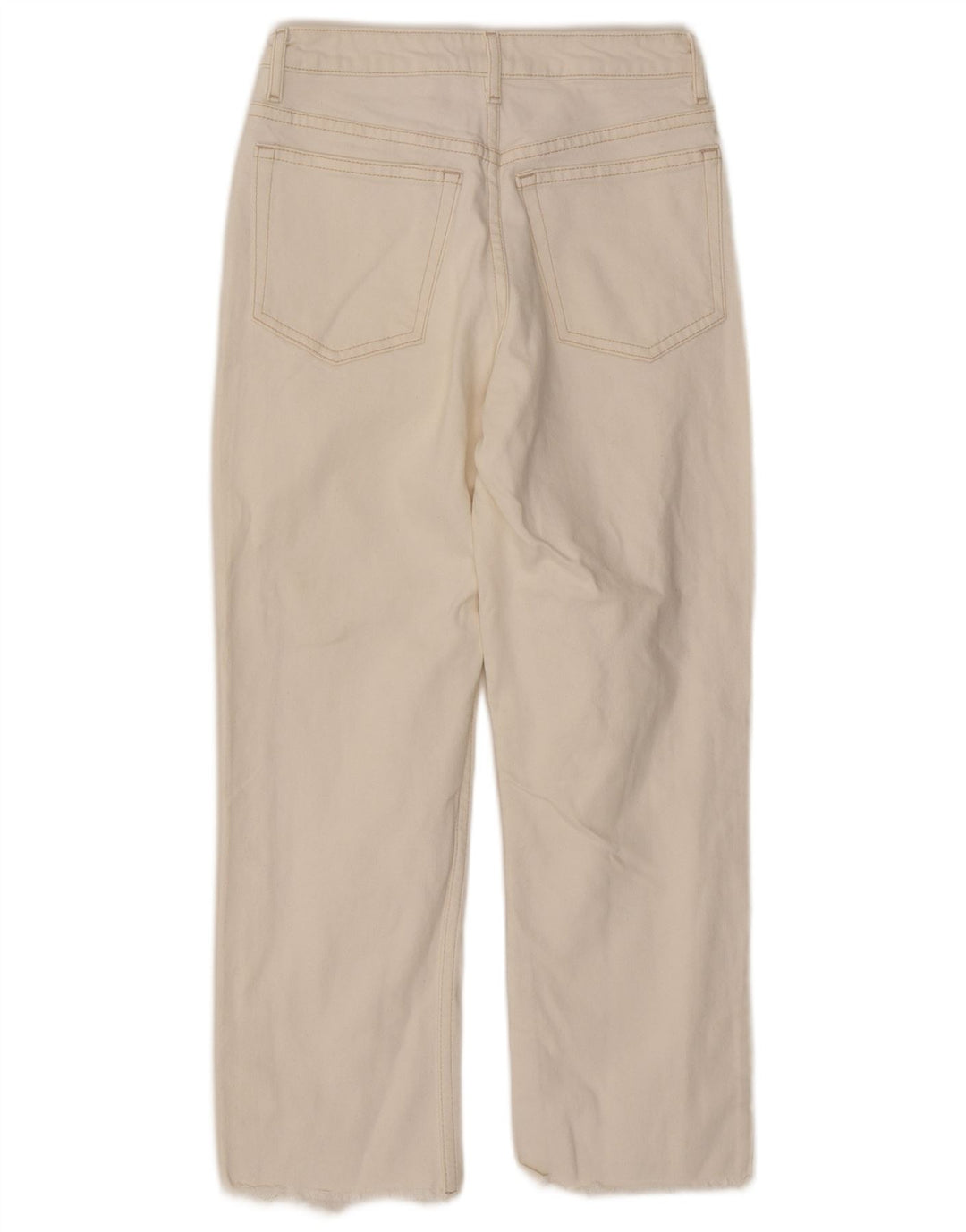 Jeans dritti da donna Topshop W26 L24 cotone bianco