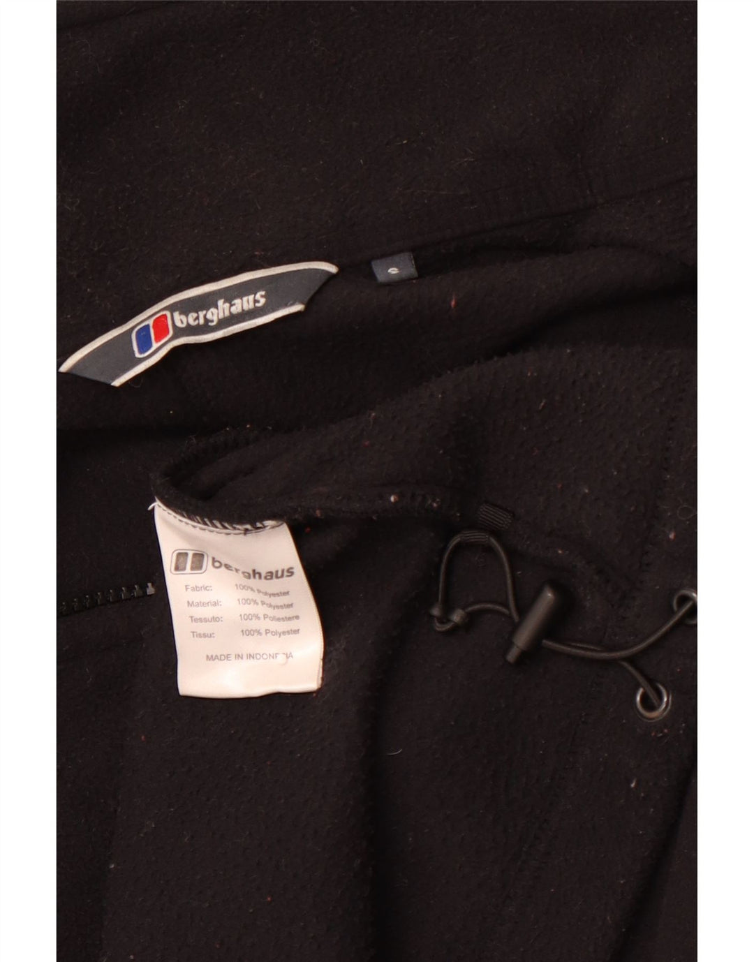Giacca in pile da uomo BERGHAUS UK 36 piccola poliestere nera