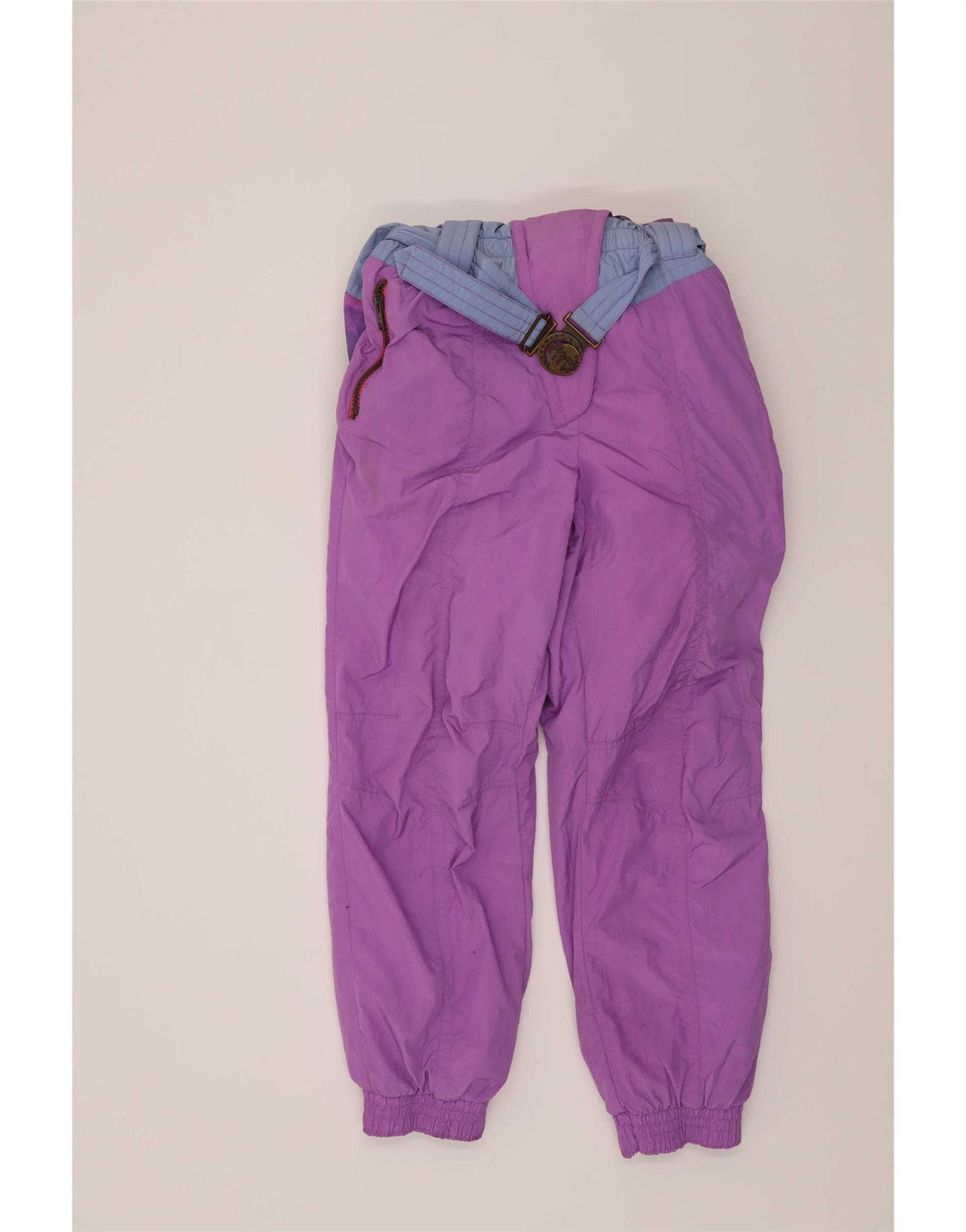 Tuta da sci da donna Ninety Eight UK 14 Medium Purple Colourblock retrò
