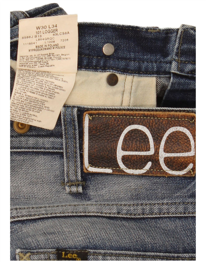 Jeans dritti Lee 101 Logger da uomo W30 L34 cotone blu