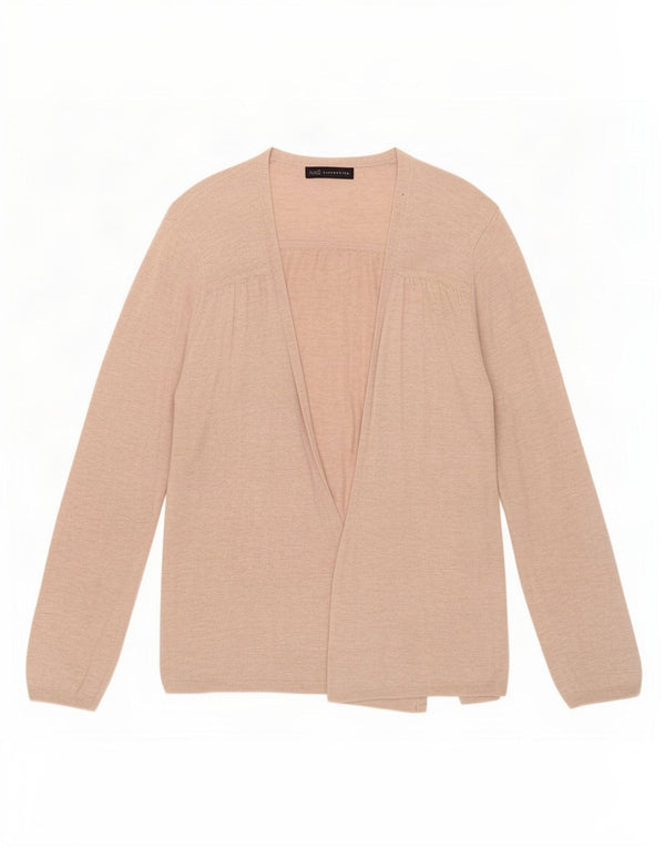 Maglione cardigan aperto da donna Marks & Spencer UK 14 Large Beige screziato