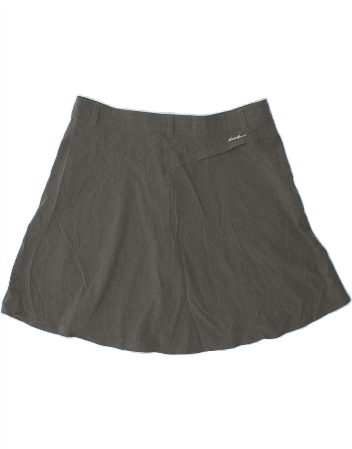 EDDIE BAUER Womens A-Line Skirt US 14 XL W36 Grey Polyester Vintage Eddie Bauer and Second-Hand Eddie Bauer from Messina Hembry 