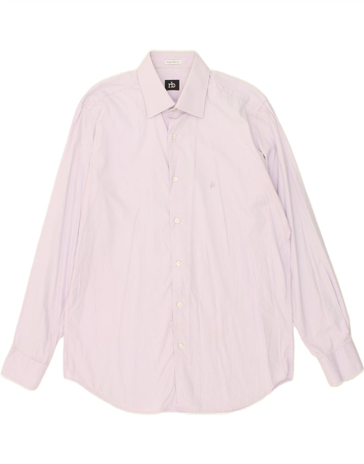 ROCCOBAROCCO Mens Shirt Size 15 3/4 40 Medium Pink Cotton Vintage Roccobarocco and Second-Hand Roccobarocco from Messina Hembry 