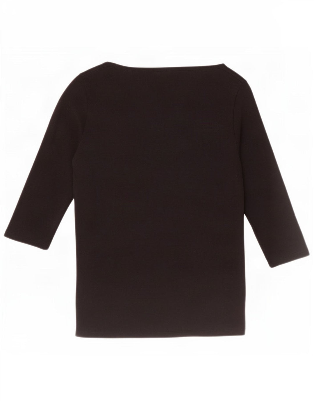 Tommy Hilfiger Top da donna manica 3/4 UK 10 piccolo cotone nero