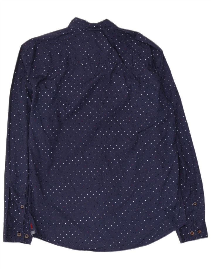 Camicia Joules da uomo dalla vestibilità classica, blu navy medio maculato