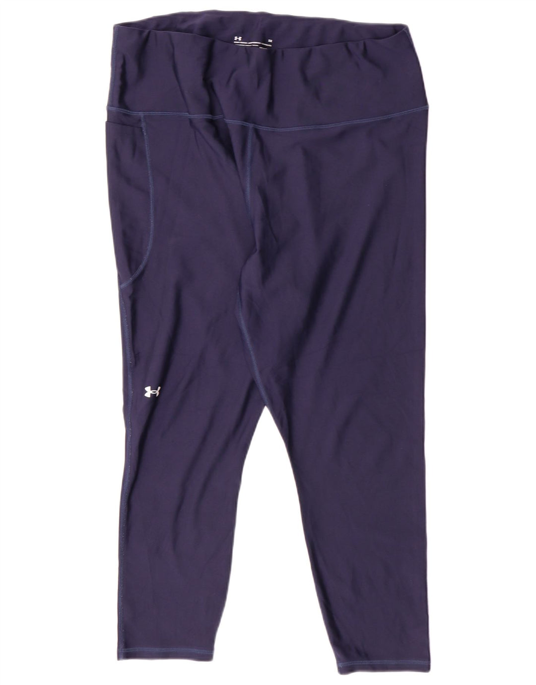 Leggings Capri a compressione da donna Under Armour UK 20 2XL Blu Navy Sport