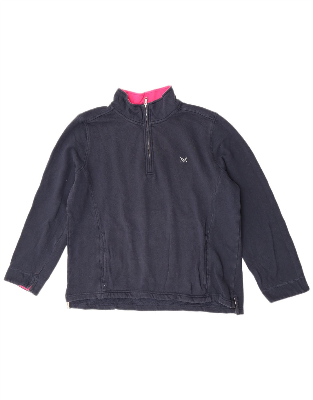 Crew Clothing Felpa oversize da donna Maglione UK 14 Large Blu Navy