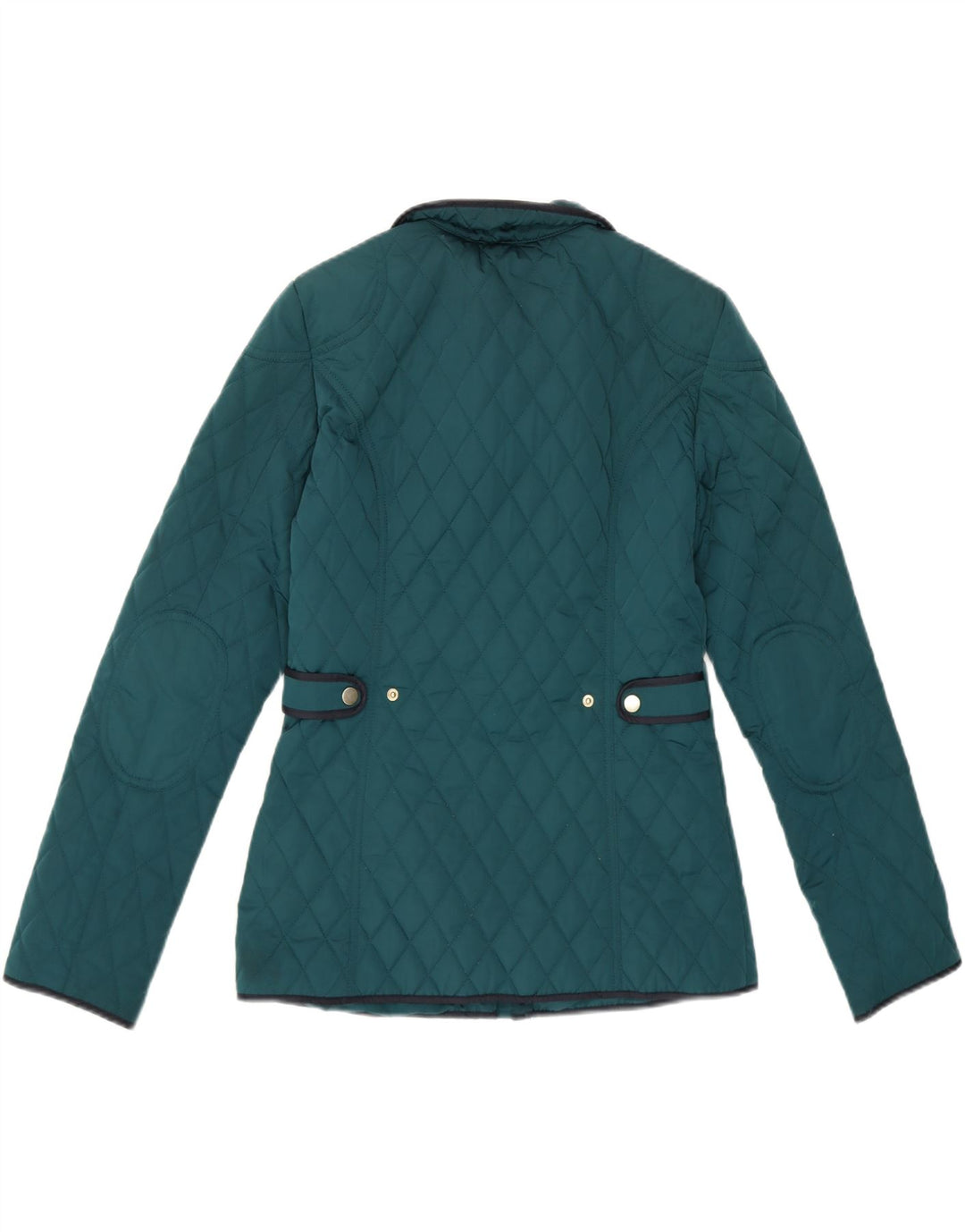 LAURA ASHLEY Womens Quilted Jacket UK 8 Small  Turquoise Polyester