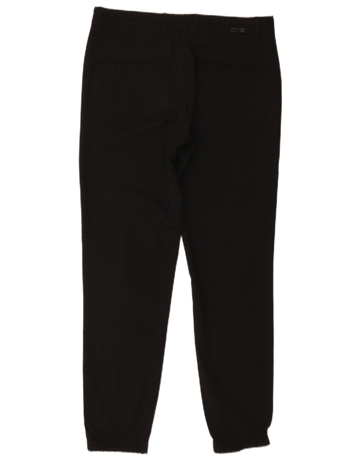 Pantaloni chino da uomo Zara Joggers EU 38 Small W30 L29 Poliestere nero