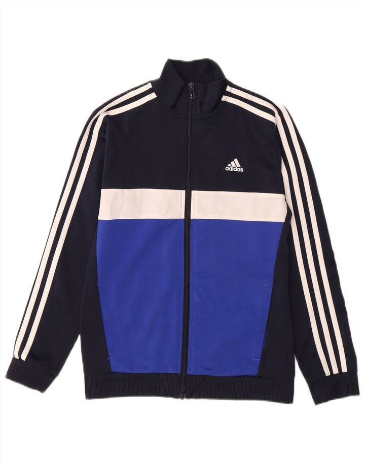 Giacca da tuta ADIDAS Aeroready per ragazzi 11-12 anni blu navy