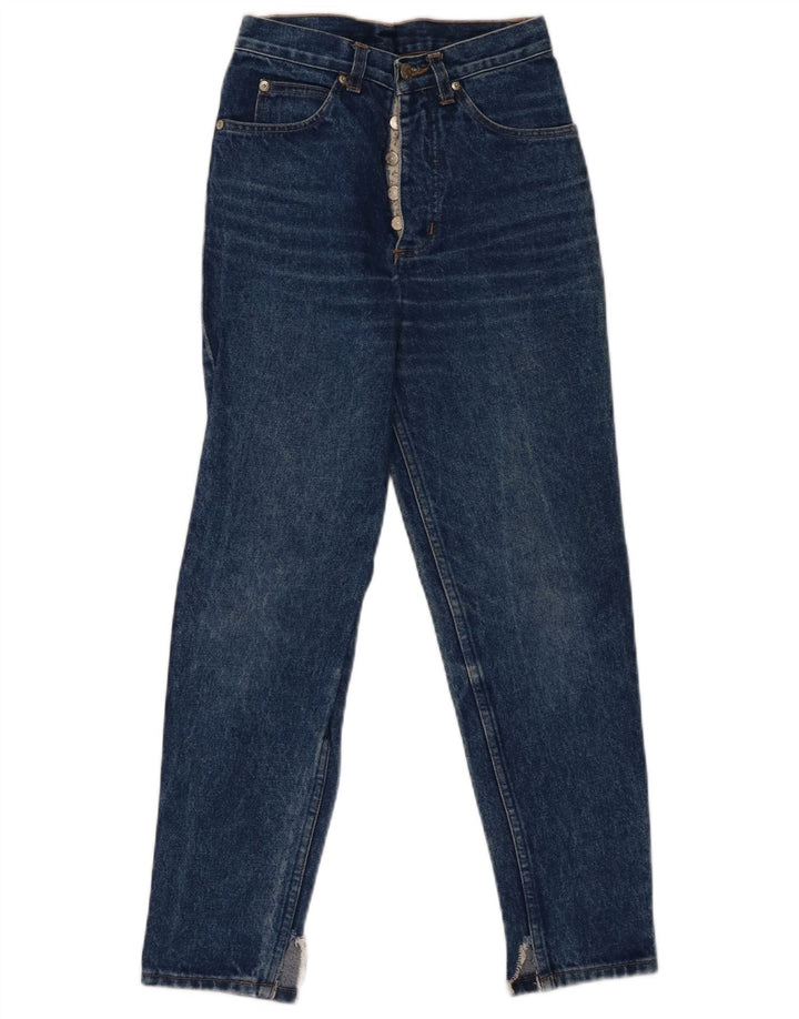 SPITFIRE Womens Tapered Jeans W28 L26 Blue Floral Cotton