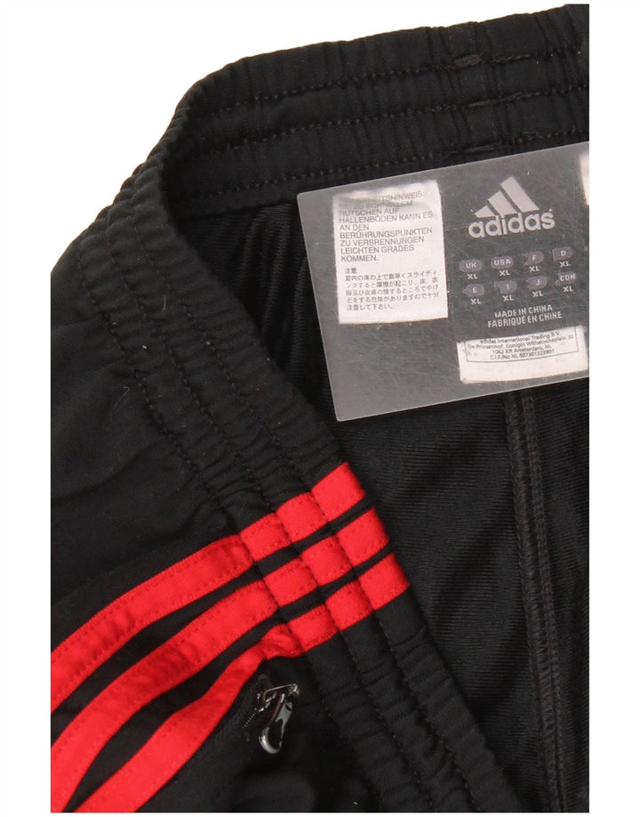 Adidas Mens Tracksuit Trousers Joggers XL Black Polyester