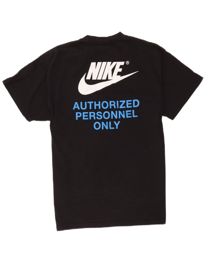 T-shirt grafica da uomo Nike Top in cotone nero medio