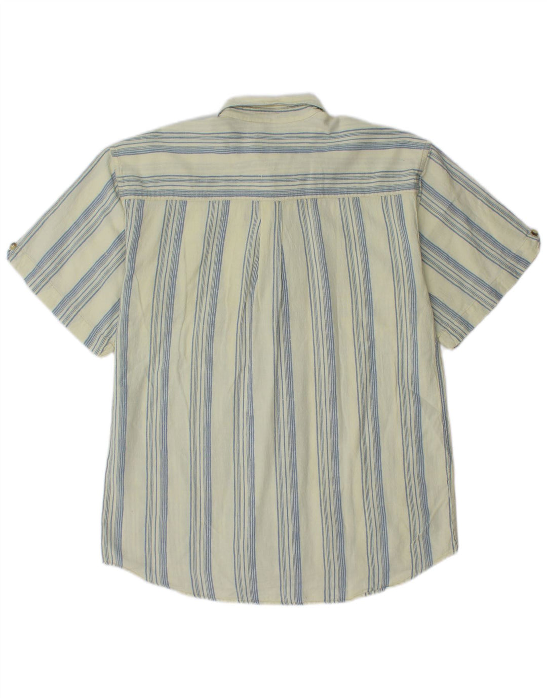 Camicia a maniche corte da uomo VINTAGE grande a righe blu