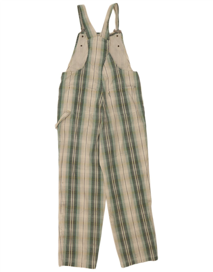 Pantaloni salopette da donna S.Oliver medi W32 L29 cotone a quadri verdi