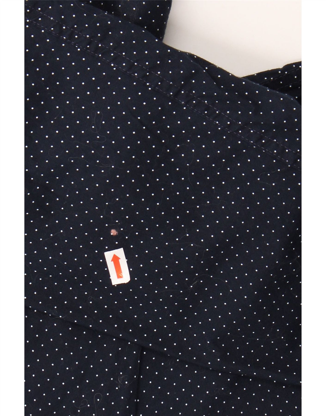 J. CREW Camicia alta da uomo XL Cotone maculato blu navy