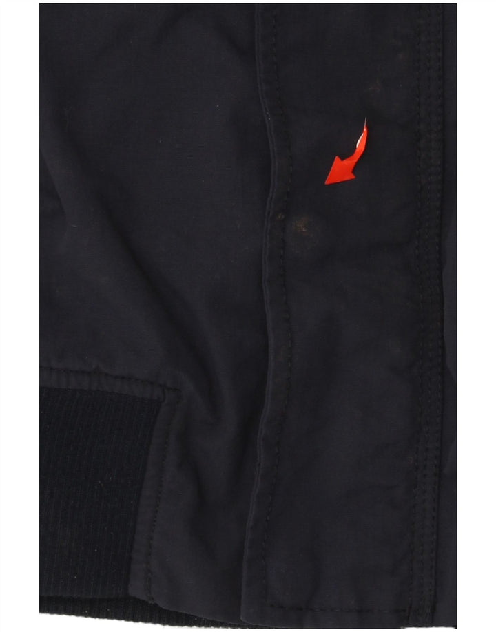 Giubbotto bomber con cappuccio da uomo Fat Face UK 36 piccolo poliestere blu navy