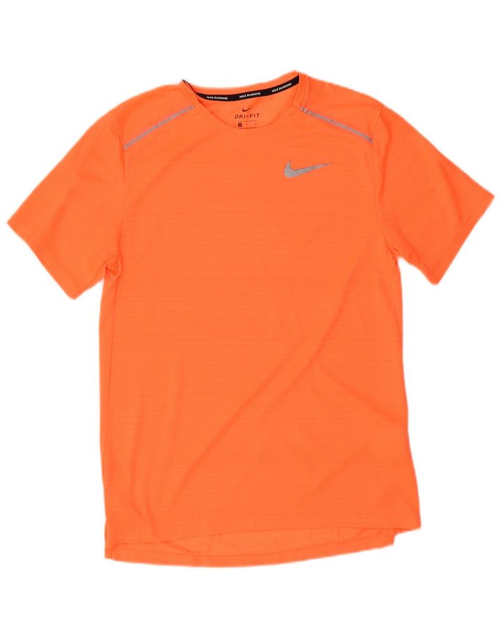 T-shirt Nike Dri Fit da uomo, piccola, in poliestere arancione
