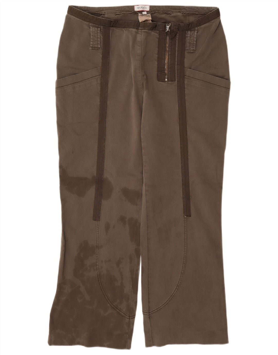 Pantaloni corti da donna Max & Co. UK 16 Large W34 L24 Marrone