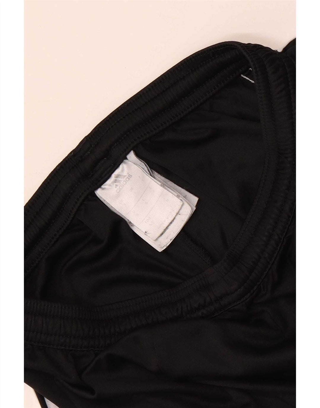 Pantaloncini sportivi Adidas Climalite da uomo piccoli in poliestere color block nero
