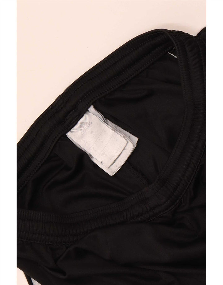 Pantaloncini sportivi Adidas Climalite da uomo piccoli in poliestere color block nero